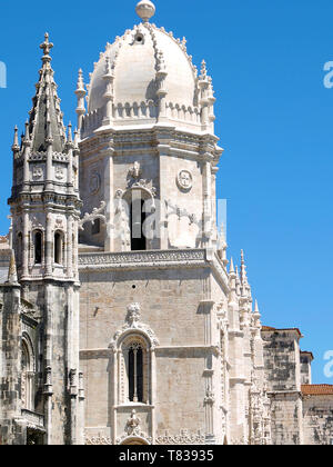 Hieronymus-kloster in Belém in Lissabon, Historisches Kloster in Portugal, die von der Unesco zum Weltkulturerbe gehört Stockfoto