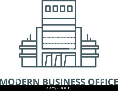 Moderne Business Office vektor Symbol Leitung, lineare Konzept erläutern, Zeichen, Symbol Stock Vektor