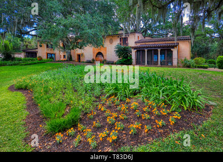 Pinewood Immobilien in Bok Tower Gardens auch als Bok Bergsee Heiligtum in Seen Wales Polk County Florida in den Vereinigten Staaten bekannt Stockfoto