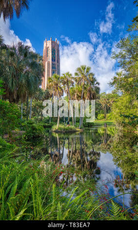 Bok Tower Gardens auch als Bok Bergsee Sanctuary und Singen Turm in Seen Wales Polk County Florida in den Vereinigten Staaten bekannt Stockfoto