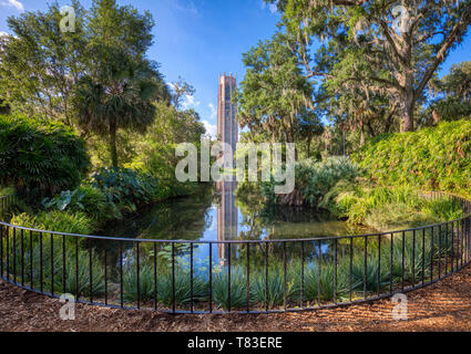 Bok Tower Gardens auch als Bok Bergsee Sanctuary und Singen Turm in Seen Wales Polk County Florida in den Vereinigten Staaten bekannt Stockfoto