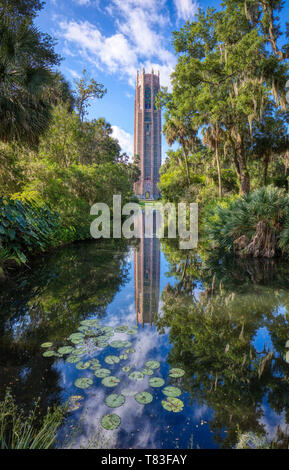 Bok Tower Gardens auch als Bok Bergsee Sanctuary und Singen Turm in Seen Wales Polk County Florida in den Vereinigten Staaten bekannt Stockfoto