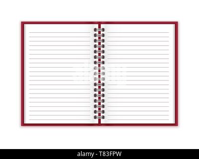 Notebook vector Öffnen Stock Vektor