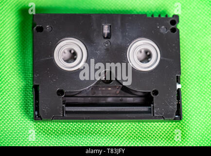 Vintage Mini DV-Kassette - Vintage Technologie Konzept. Stockfoto