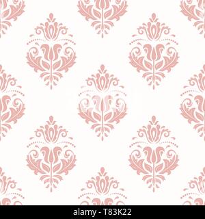 Orient nahtlose Vektor rosa Hintergrund Stock Vektor