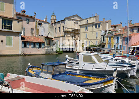 Hafen von Marseille in Frankreich, eine Gemeinde im Nordwesten von Marseille. Es ist Teil des Bouches-du-Rhône in der Region Provence-Alpes-Côte d'Azur Stockfoto