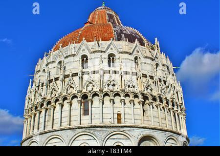 Die Pisa Baptisterium von St. John Stockfoto