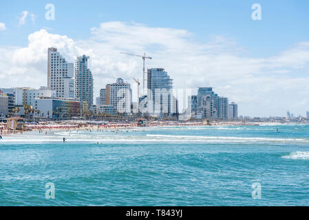 Israel, Tel Aviv-Yafo - 09. Mai 2019: Stadtbild von Tel Aviv Stockfoto