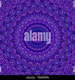 Purple floral verzierten Mandala Muster Tapete - böhmische vector Hintergrund Stock Vektor