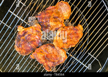 In einem Sommer Grill im Garten Stockfoto