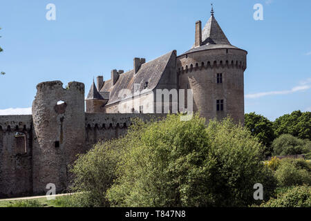 Château de Suscinio, Sarzeau, Moyen Âge, Morbihan, Bretagne, Golfe du Morbihan, Stockfoto