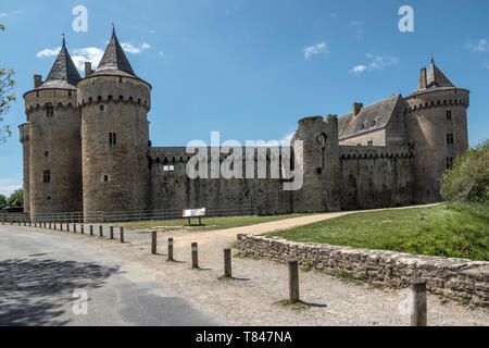 Château de Suscinio, Sarzeau, Moyen Âge, Morbihan, Bretagne, Golfe du Morbihan, Stockfoto