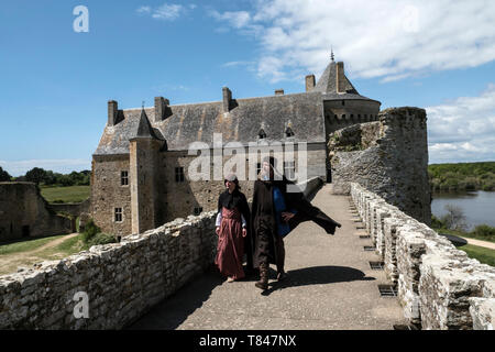 Château de Suscinio, Sarzeau, Moyen Âge, Morbihan, Bretagne, Golfe du Morbihan, Stockfoto