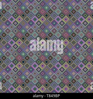 Geometrische diagonal Quadrat Mosaik Muster Hintergrund - Grafik Design Stock Vektor