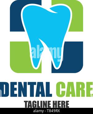 Satz von Zahn für Zahn/stomatologist/zahnmedizinische Klinik Logo. flachbild Vector Illustration Stock Vektor