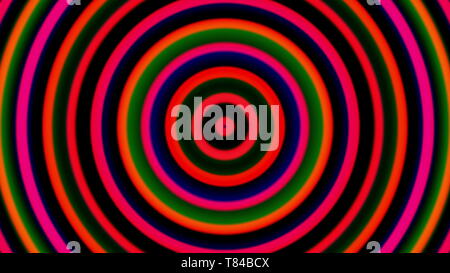 3d-hypnotischen Spiralen, wirbelnden radial vortex Hintergrund, computer generated Art kreativ Stockfoto