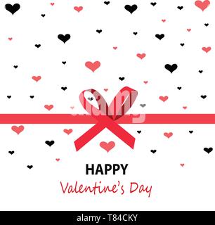 Happy Valentinstag-Grußkarte Stock Vektor