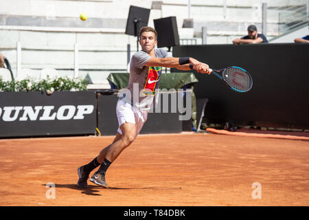 Borna Coric (CRO) während seines Trainings während Internazionali BNL D'Italia Italian Open auf dem Foro Italico, Rom, Italien Am 10. Mai 2019. Foto von Giuseppe Maffia. Stockfoto