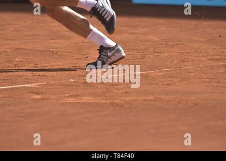 Madrid, Spanien. 10. Mai, 2019. Tennis: 2019 Mutua Madrid Open Tennisturnier - Individuelle, Männer, Viertelfinale - Roger Federer (SUI) vs Dominic Thiem (AUT). Roger Federer. Caja Magica, Madrid, Spanien. Credit: EnriquePSans/Alamy leben Nachrichten Stockfoto