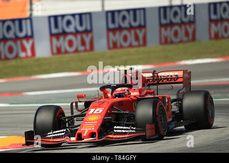 Circuit de Barcelona-Catalunya, Barcelona, Spanien. 10. Mai, 2019. Formel 1 Grand Prix von Spanien, Freitag Freies Training; Scuderia Ferrari, Charles Leclerc Credit: Aktion plus Sport/Alamy leben Nachrichten Stockfoto