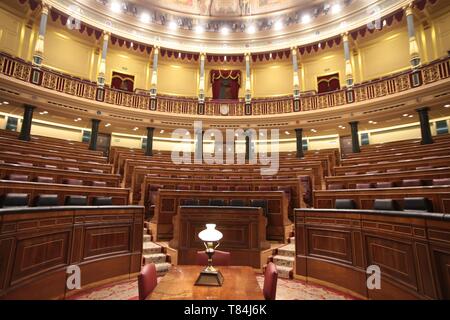 Madrid, Spanien. 10. Mai, 2019. Madrid, Spanien; 10/05/2019. Alfredo Pérez Rubalcaba (1952-2019) Madrid, Spanien, dass die Arbeit als Generalsekretär der PSOE und der Vizepräsident der Regierung war, auch ein Minister für Inneres und Bildung, diese starb Freitag, nachdem er einen Schlaganfall. Credit: Juan Carlos Rojas/Picture Alliance | Verwendung weltweit/dpa/Alamy leben Nachrichten Stockfoto