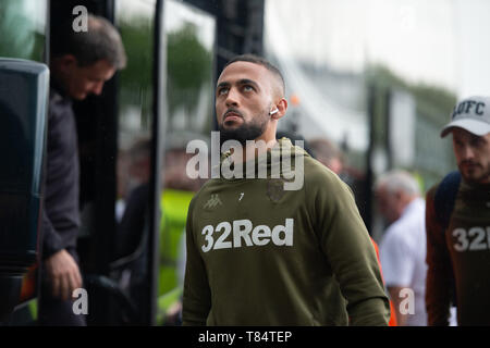 Derby, Großbritannien. 11. Mai, 2019. Kemar Roofe vor dem SkyBet Meisterschaft Endspiel semi final Match zwischen Derby County und Leeds United im Pride Park, Derby am Samstag, den 11. Mai 2019. (Quelle: Pat Scaasi | MI Nachrichten) nur die redaktionelle Nutzung, eine Lizenz für die gewerbliche Nutzung erforderlich. Keine Verwendung in Wetten, Spiele oder einer einzelnen Verein/Liga/player Publikationen. Foto darf nur für Zeitung und/oder Zeitschrift redaktionelle Zwecke verwendet werden. Credit: MI Nachrichten & Sport/Alamy leben Nachrichten Stockfoto