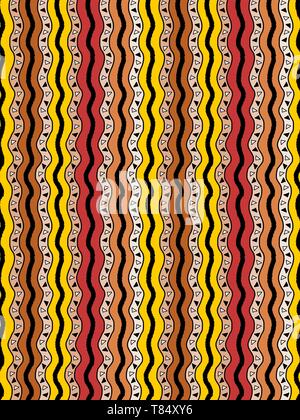 Im Afrikanischen Stil Hintergrund - Nahtlose ethnische Kunst Kulisse. Stock Vektor