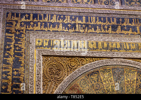 Mihrab in Moschee - Kathedrale von Córdoba, Mezquita Cordoba, Andalusien, Spanien Stockfoto