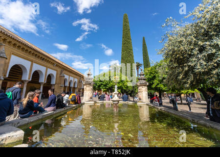 Gerichtshof der Orangen in Moschee - Kathedrale von Córdoba, Mezquita Cordoba, Andalusien, Spanien Stockfoto