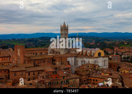 Blick auf Siena. Toskana, Italien. Stockfoto