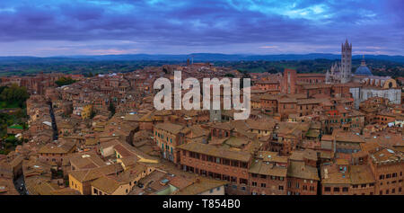 Blick auf Siena. Toskana, Italien. Stockfoto