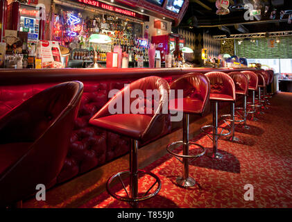 Bar im amerikanischen Stil Diner Stockfoto