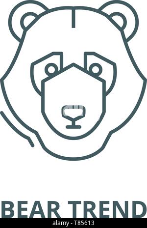 Tragen trend Vektor Symbol Leitung, lineare Konzept erläutern, Zeichen, Symbol Stock Vektor