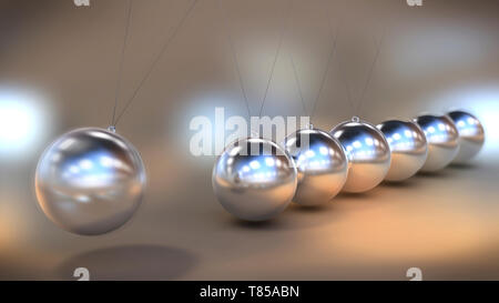 Newton's Cradle, Abbildung Stockfoto