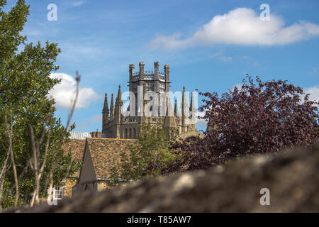 Die Octagon Laterne Turm auf die Kathedrale von Ely. Stockfoto