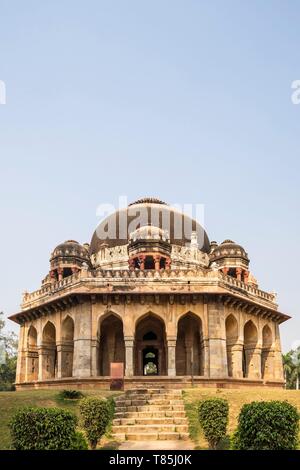 Indien, Neu-Delhi, Lodi (oder Lodhi) Gärten, Grab von Muhammad Shah Sayyid (15. Jahrhundert) Stockfoto