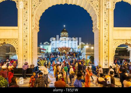 Indien, Neu-Delhi, Connaught Place, Bangla Sahib sikh Tempel (oder gurdwara) Stockfoto