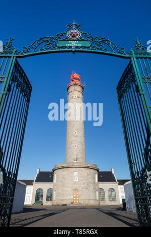 Frankreich, Morbihan, Belle Ile en Mer, Bangor, die goulphar Leuchtturm als unter Denkmalschutz Stockfoto
