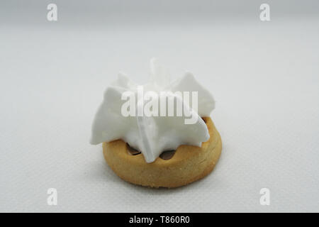 Sahne und Keks Keks. Vintage Style Cookie. Stockfoto
