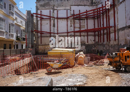 Haus Restaurierung, Cadiz, Mai 2019 Stockfoto