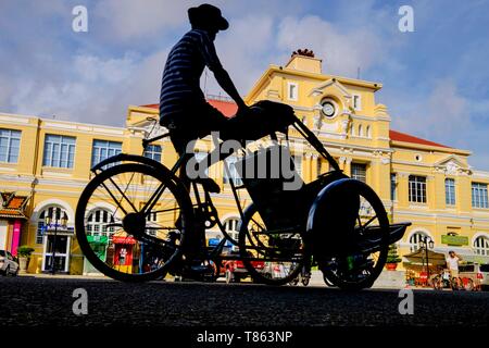 Kambodscha, Phnom Penh, Hauptpost französische Colonnial Stilgebäude Stockfoto