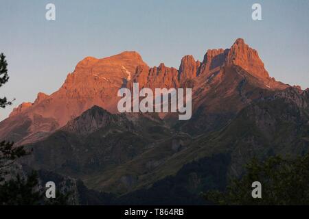 Frankreich, Pyrénées-atlantiques, Lescun, Anie Peak, Aspe-tal Stockfoto