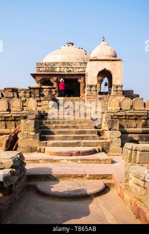 Indien, Rajasthan, Abhaneri, Harshat Mata Tempel Stockfoto