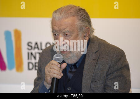 Turin, Italien. 10. Mai, 2019. Pupi Avati Gast während der xxxii Turin International Book Fair in Lingotto Fiere am 10. Mai 2019 in Turin, Italien. Credit: Antonio Polia/Pacific Press/Alamy leben Nachrichten Stockfoto