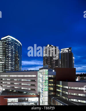 Die Innenstadt von Bellevue im Staat Washington Stockfoto