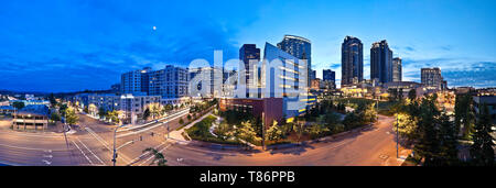 Die Innenstadt von Bellevue im Staat Washington Stockfoto