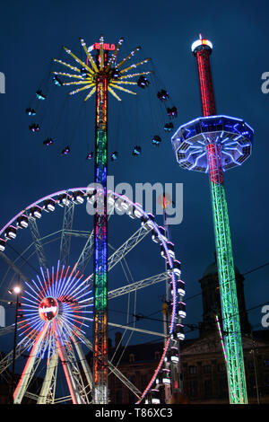 Die letzte Kirmes auf de Dam Stockfoto