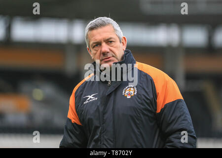 10. Mai 2019, kcom Stadion, Hull, England; Coral Challenge Cup 2019, Runde 6, Rumpf FC vs Castleford Tiger; Daryl Powell Manager von Castleford Tiger Credit: Mark Cosgrove/News Bilder Stockfoto