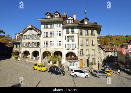 Schweiz, Kanton Bern, Bern, die Altstadt als Weltkulturerbe von der UNESCO, Nydeggstalden Straße Stockfoto