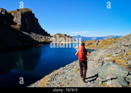 Frankreich, Isère, La Combe-de-Lancey, Crozet See Stockfoto